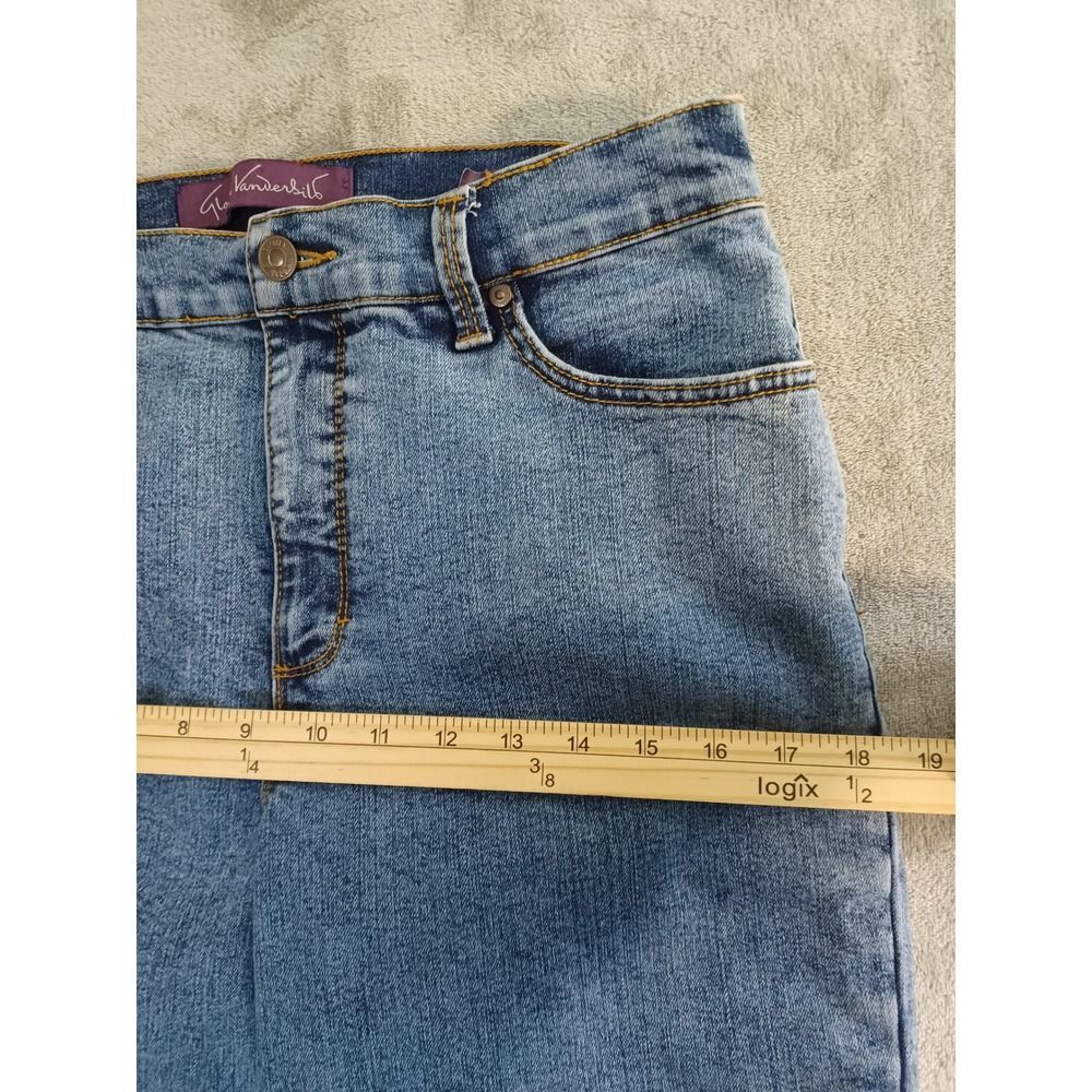 Gloria Vanderbilt Amanda Jeans Size 10 Raw Hem Straight Leg Stretch Everyday‎ - Picture 7 of 10